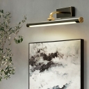 Nordic Style Strip Wall Light Copper Wall Lamp for Bathroom