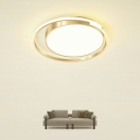 Modern LED Ceiling Light Simple Round Flushmount Light for Bedroom