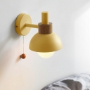 1-Light Wall Mounted Lamps Minimalism Style Dome Shape Metal Sconce Lights