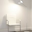 Minimalist Style 2 Light Floor Lamp Aluminum Alloy Floor Lamp for Living Room