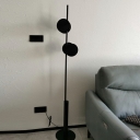 Contemporary Geometric Floor Lamp 1 Light Metal Black Floor Lamp for Living Room