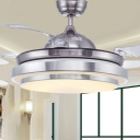 Drum Metal Ceiling Fans Contemporary Minimalism Ceiling Lights for Living Room