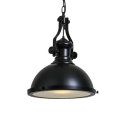 Carillon Pendant Lighting Industrial Style Metal 1-Light Pendant Light in Black