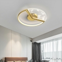 Modern Semi Flush Mount Ceiling Light Minimalist Flush Mount Ceiling Chandelier for Bedroom