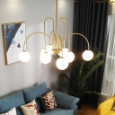 Nordic Minimalist Chandelier Creative Glass Chandelier for Living Room