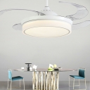 1-Light Hanging Lights Contemporary Style Fan Shape Metal Pendant Light Fixture