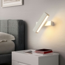 Modern Rotatable LED Flush Mount Wall Sconce Rectangle Wall Lamps for Bedroom Bedside