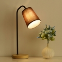 Fabric Shade Table Lamp 1-Bulb Minimalist Style Table Lighting