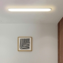Contemporary Liner Semi Flush Mount Light Metal Ceiling Mounted Light