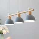 3-Light Chandelier Lighting Fixtures Minimalism Metal Hanging Pendant Lights