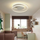 LED Contemporary Iron Ceiling Light Simple Nordic Pendant Light Fixture for Living Room