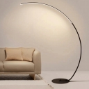 Snail LED Table Lamp Modern Style Metal 1-Light Led Lamp in Black