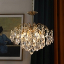 Crystal Tradtional Chandelier Lighting Fixtures Elegant Hanging Light Fixtures for Dinning Room