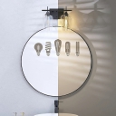 2-Light Sconce Light Fixtures Industrial Style Geometric Shape Metal Wall Mount Lighting