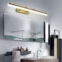 Contemporary Bathroom Vanity Lights LED Stainless Steel Wall Mounted Lights