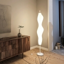 1-Light Floor Lights Minimalist Style Geometric Shape Metal Stand Up Lamps