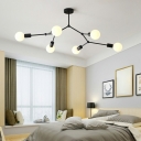 Industrial Style Ceiling Light Branch Metal Ceiling Fixture for Living Room
