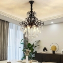 Traditional Crystal Chandelier Lighting Fixtures Elegance Suspension Light for Living Room