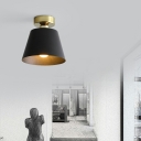 1 Light Industrial Ceiling Light Cone Metal Shade Ceiling Fixture