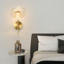 Globe Shade Sconce Light Fixture Modern Style Acrylic Wall Lighting Ideas for Living Room