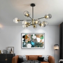 Nordic Modern Chandelier Minimalist Glass Chandelier for Living Room
