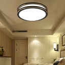 American Classic Ceiling Lamp Simple Round Flushmount Light for Bedroom