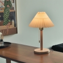1-Light Nightstand Lamp Minimalist Style Empire Shape Table Lamp