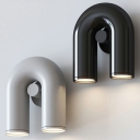 Contemporary Rotatable Wall Lamp 2 Light Metal Wall Light for Stairs