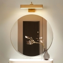 Metal Flush Mount Wall Sconce Modern Wall Vanity Light for Bathroom