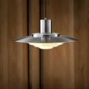 1 Light Modern Pendant Lighting UFO Shaped Metal Hanging Lamp