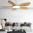Minimalism Ceiling Fans 52 Inch LED Fan Lighting for Living Room Bedroom