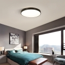 1-Light Ceiling Mounted Lights Modern Style Geometric Shape Metal Flush Light Fixtures