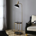 Single Bulb Standing Floor Lamp Dome Shape Floor Standing Lamp