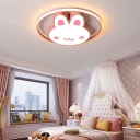 Rabbit Flush Mount Ceiling Chandelier Modern LED Ceiling Flush Mount Lights for Kid's Room