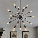 Farmhouse Sputnik Chandelier Light Fixtures Metal Ceiling Chandelier