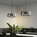 Hanging Light Modern Style Glass Suspension Pendant Light for Living Room