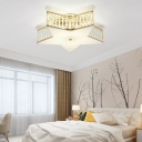 5-Light Flush Light Fixtures Minimalism Style Geometric Shape Metal Ceiling Mounted Lights