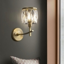 Wall Sconce Modern Style Crystal Wall Mount Light for Living Room
