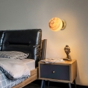 Single Bulb Sconce Light Fixture Globe Glass Shade Wall Mounted Lighting