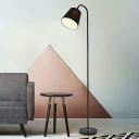 1-Light Standing Light Contemporary Style Cone Shape Metal Floor Lamps