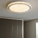 K9 Clear Crystal Shade Flush Mount Lighting LED Flush Mount Ceiling Light Fixture