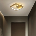 Modern Flush Mount Lighting Fixtures LED Minimalist Metal Ceiling Light Fixture for Living Room