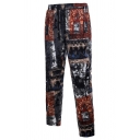 Chinese Style Fashion Men's Lounge Pants Nepalese Cotton Straight Trousers