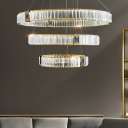 Modern Light Luxury Crystal Chandelier Nordic Creative Multi-layer Chandelier for Living Room