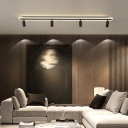 Linear Flush Mount Fixture Modern Style Acrylic Flush Mount Lamps for Living Room