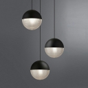 1-Light Ceiling Pendant Light Contemporary Style Ball Shape Metal Hanging Lamp Kit