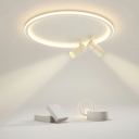 Round Flush Mount Ceiling Light Modern Style Acrylic Flush Light for Living Room