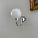 Vintage Bedroom Wall Lamp Modern Simple Glass Ball Wall Lamp for Dining Room