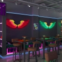 Angel Wings Led Creative Wall Sconces Modern Acrylic 2 Lights Wall Lights for Living Room