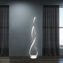Linear 2 Lights Standard Lamps Contemporary Style Acrylic Floor Lamps for Living Room